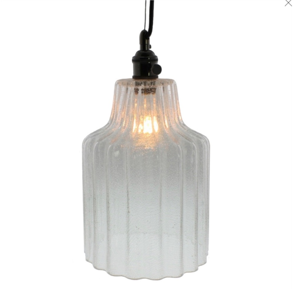 homart stina glass pendant light, large